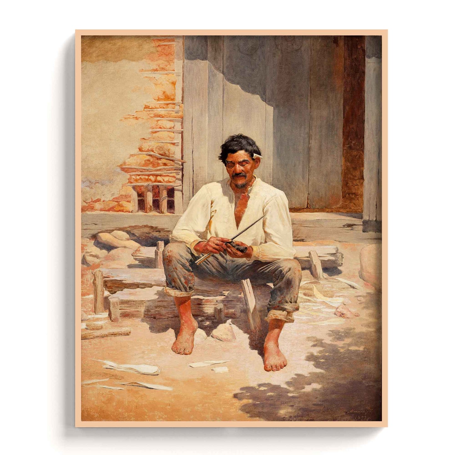 Almeida Junior - Caipira Picando Fumo, 1893 - The Manify