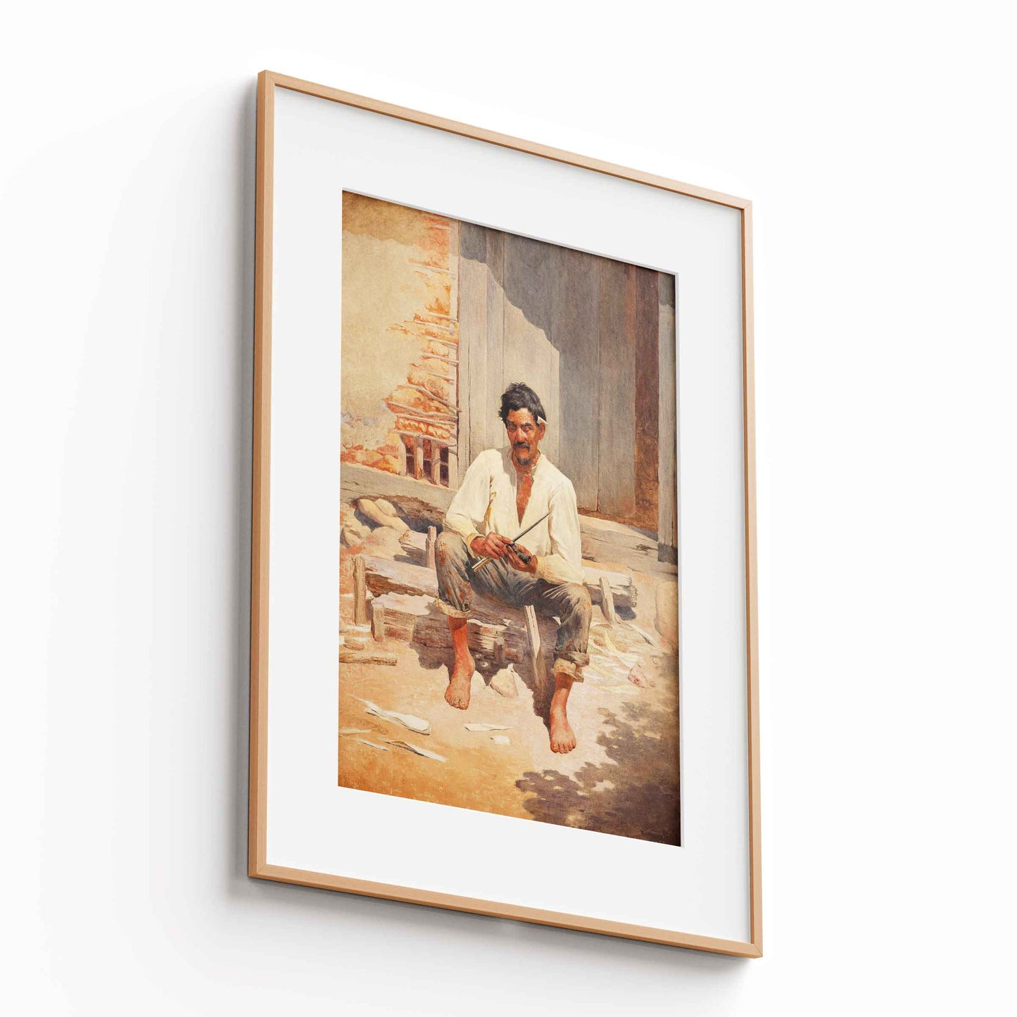 Almeida Junior - Caipira Picando Fumo, 1893 - The Manify