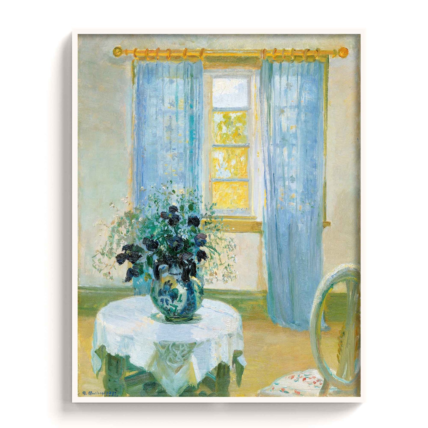 Anna Ancher – Interior with clematis, 1913 - The Manify