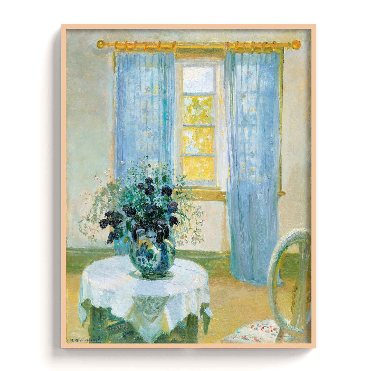 Anna Ancher – Interior with clematis, 1913 - The Manify