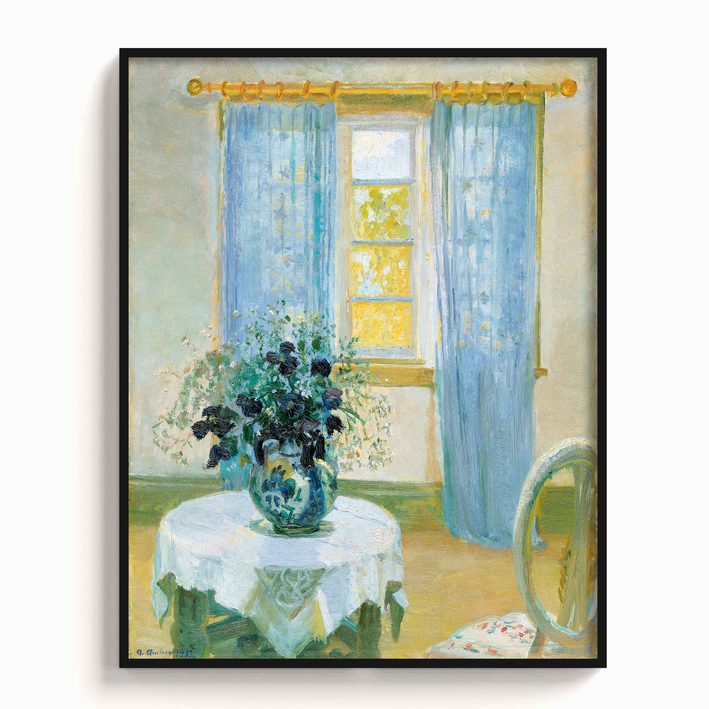 Anna Ancher – Interior with clematis, 1913 - The Manify