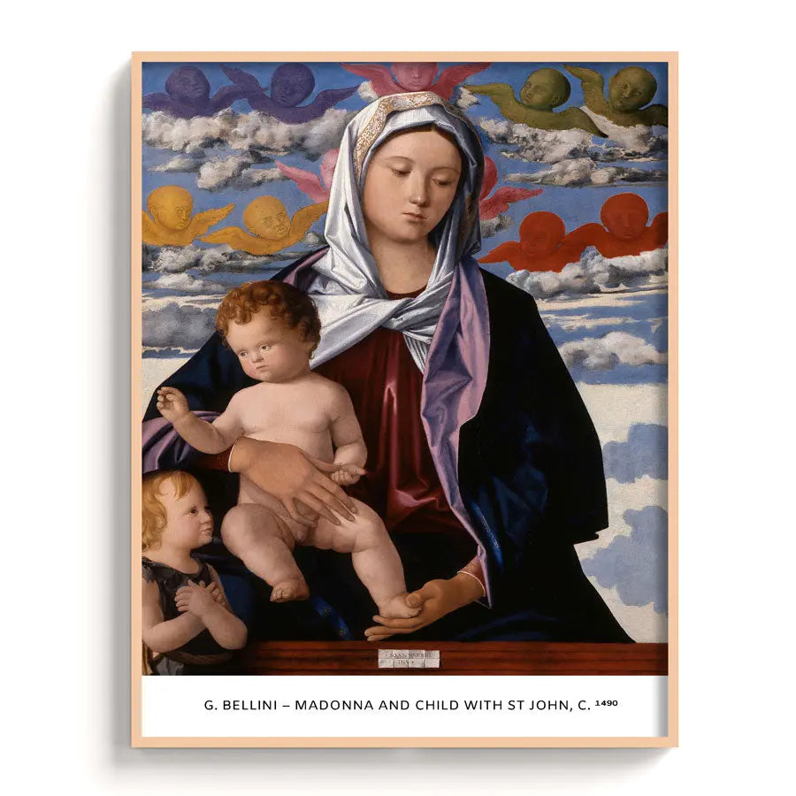 G. Bellini – Madonna and child with st John, c. 1490 - The Manify