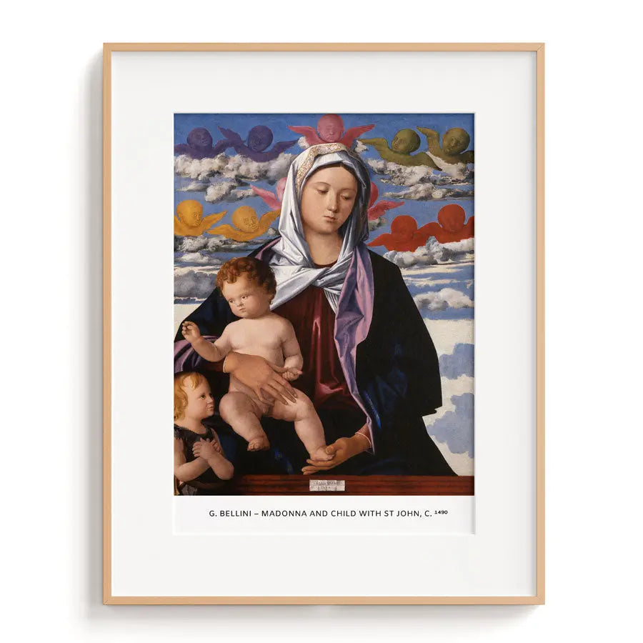 G. Bellini – Madonna and child with st John, c. 1490 - The Manify