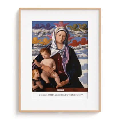 G. Bellini – Madonna and child with st John, c. 1490 - The Manify
