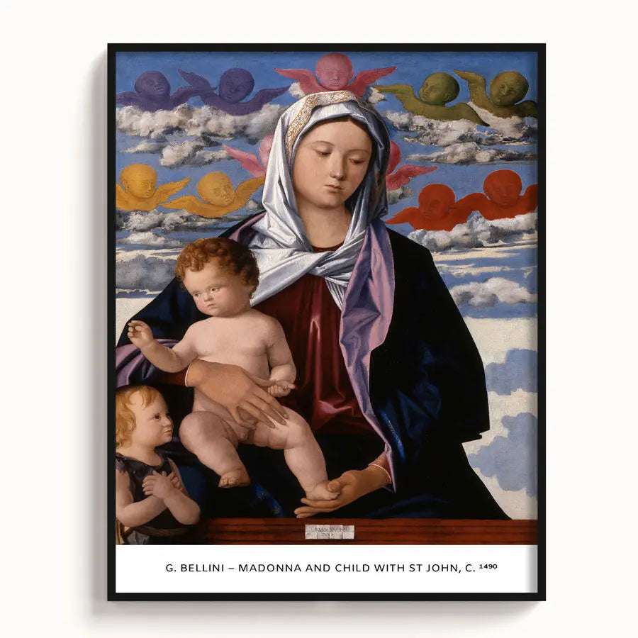 G. Bellini – Madonna and child with st John, c. 1490 - The Manify