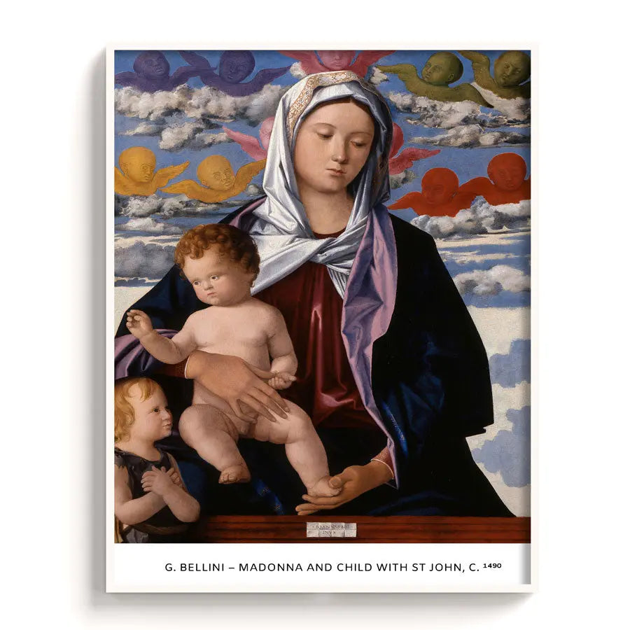 G. Bellini – Madonna and child with st John, c. 1490 - The Manify