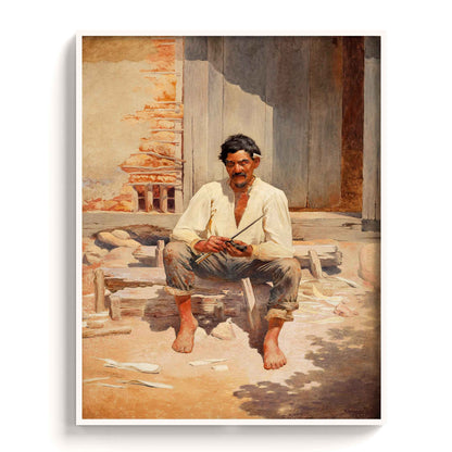 Almeida Junior - Caipira Picando Fumo, 1893 - The Manify