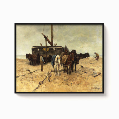 Anton Mauve – Fishing boat on the beach, 1882 - The Manify