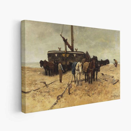 Anton Mauve – Fishing boat on the beach, 1882 - The Manify