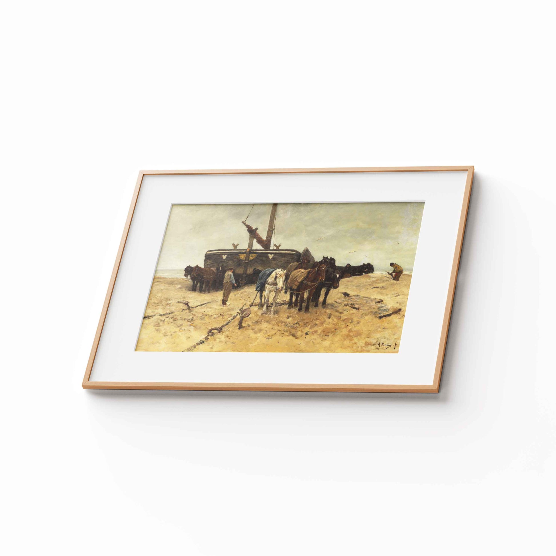 Anton Mauve – Fishing boat on the beach, 1882 - The Manify