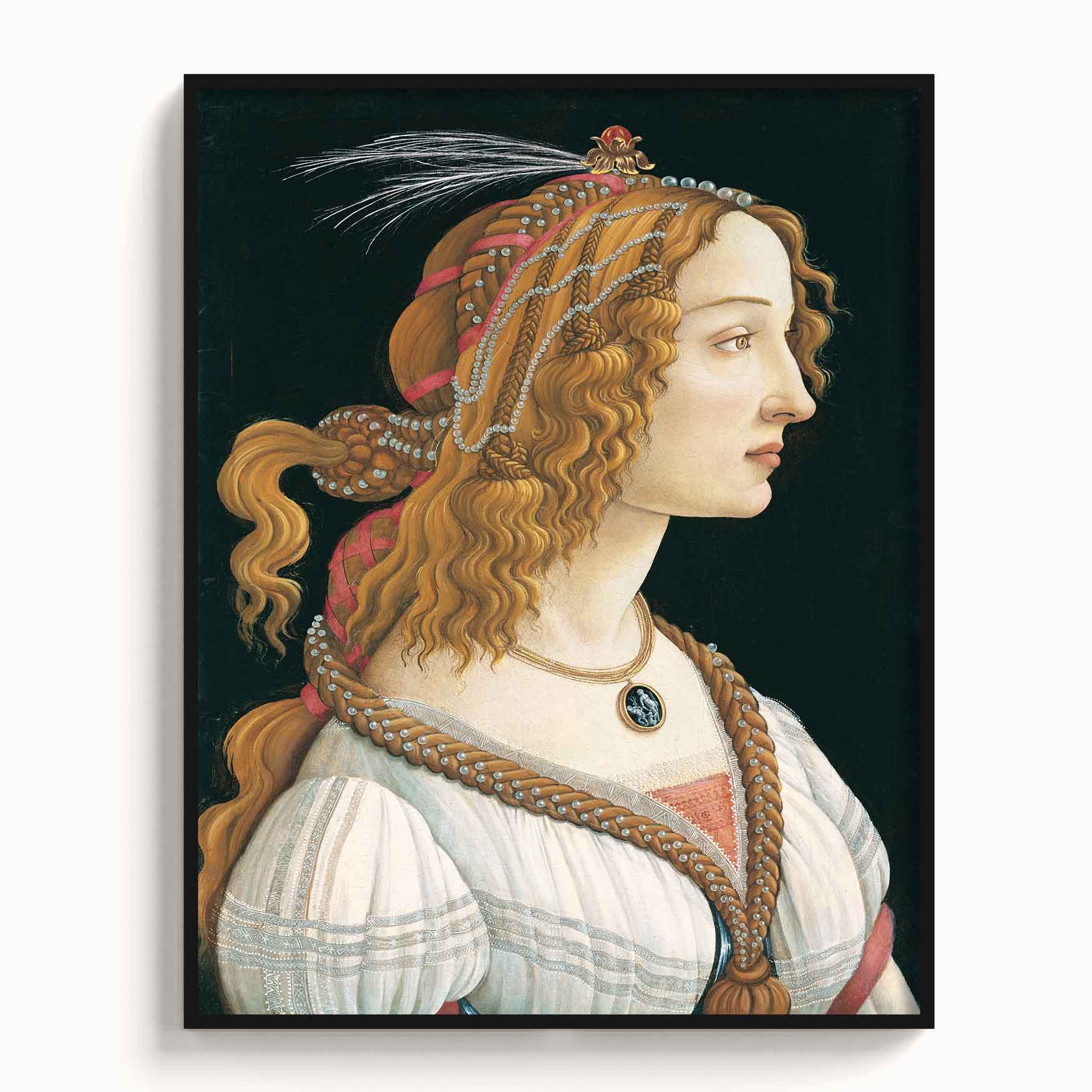 Botticelli – Simonetta Vespucci as nymph, 1480 - The Manify