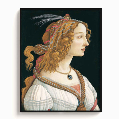 Botticelli – Simonetta Vespucci as nymph, 1480 - The Manify