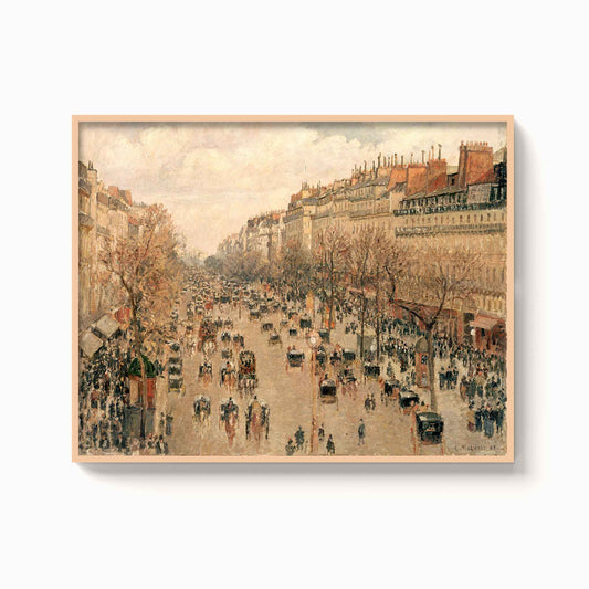 Camille Pissarro – Boulevard Montmartre in Paris, 1897 - The Manify