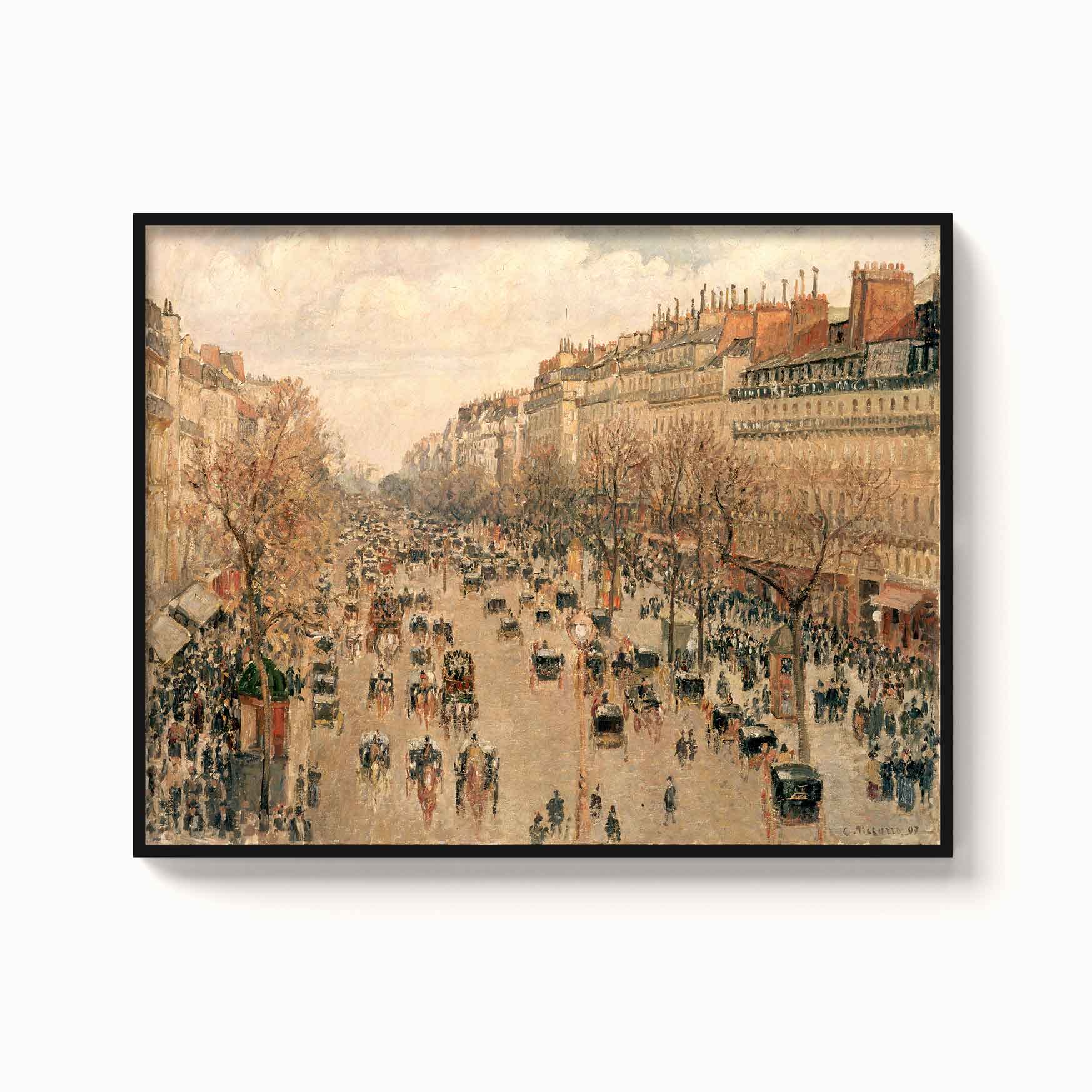 Camille Pissarro – Boulevard Montmartre in Paris, 1897 - The Manify