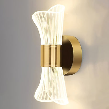 Gold-Toned Metal Wall Lamp The Manify