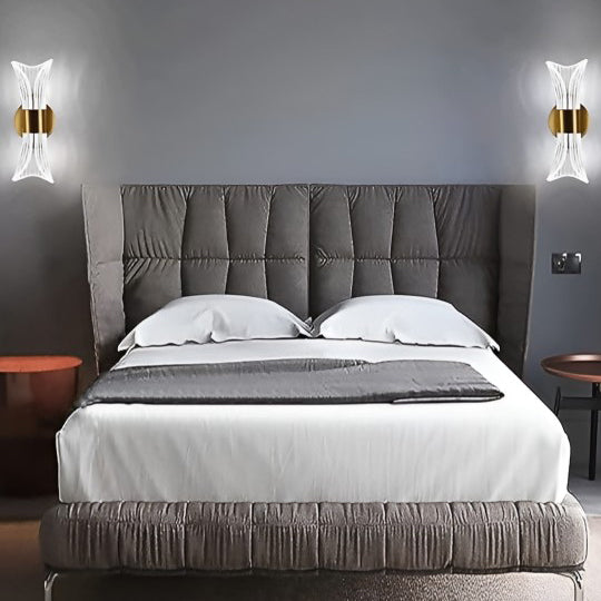 Gold-Toned Metal Wall Lamp The Manify